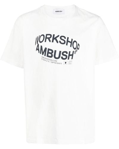 Ambush Revolve Logo-print T-shirt - White