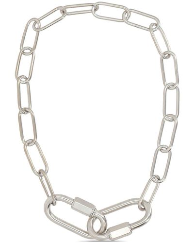 MM6 by Maison Martin Margiela Polished Chain Necklace - White