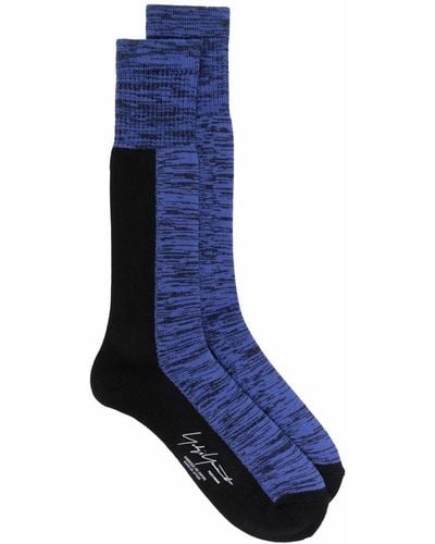 Yohji Yamamoto Socken mit Logo - Blau