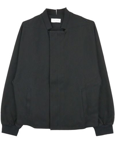 Yohji Yamamoto ノーカラー シャツジャケット - ブラック