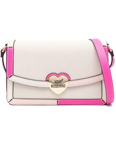 Love Moschino カラーブロック ショルダーバッグ - ピンク