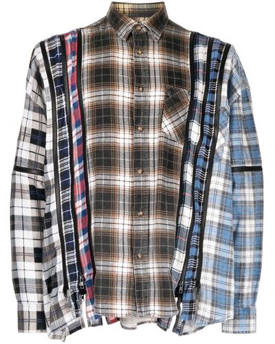 新品 Needles One Up Shirt Argyle Jq Black - institutoates.com.br