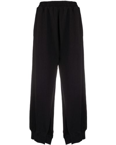 MM6 by Maison Martin Margiela Side-slit Track Pants - Black