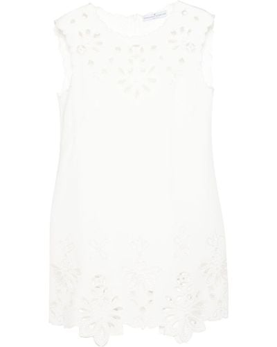 Ermanno Scervino Broderie-anglaise Mini Dress - White