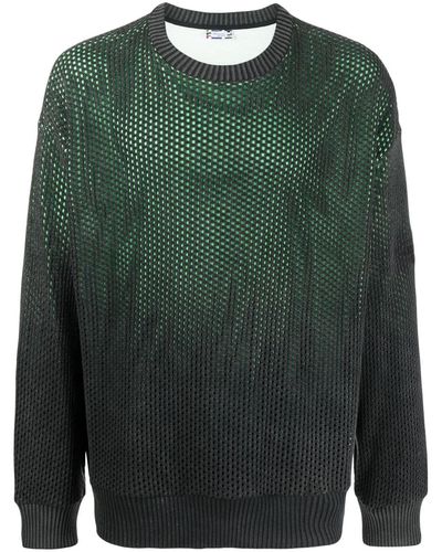 Missoni Perforated Cotton Jumper - Green