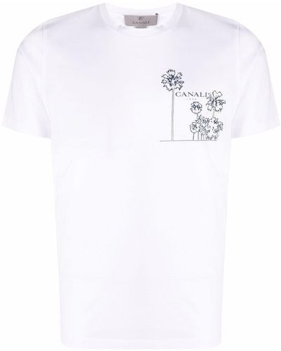 Canali ロゴ Tシャツ - ホワイト