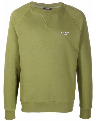 Balmain Sweater Met Logoprint - Groen