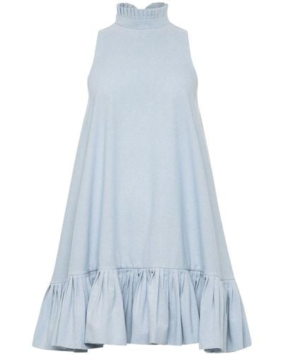 Azeeza Chambray Mini-jurk - Blauw
