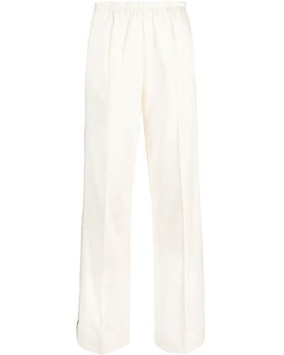 Palm Angels Loose-fit Cotton Track Trousers - White