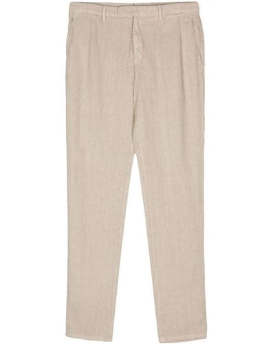 Boglioli Pressed-crease Linen Pants - Natural