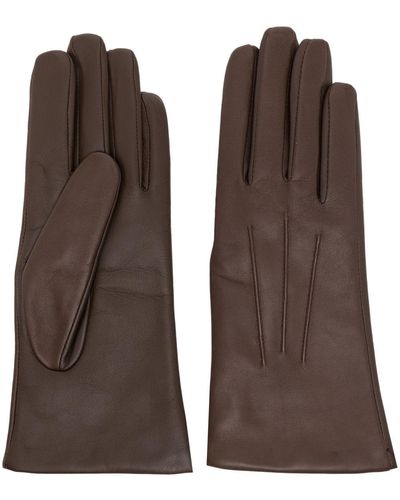 Dents Maisie Leather Touch-screen Gloves - Brown