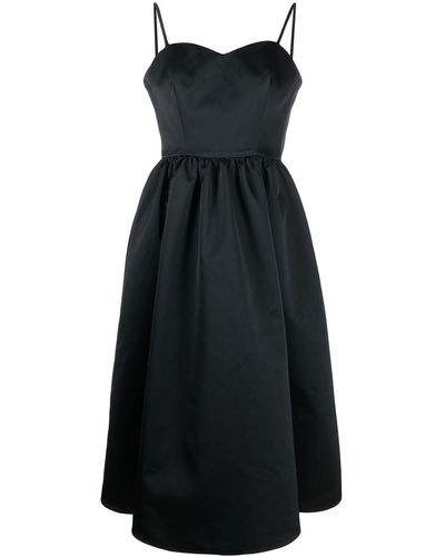 P.A.R.O.S.H. Mid-length Flared Dress - Black