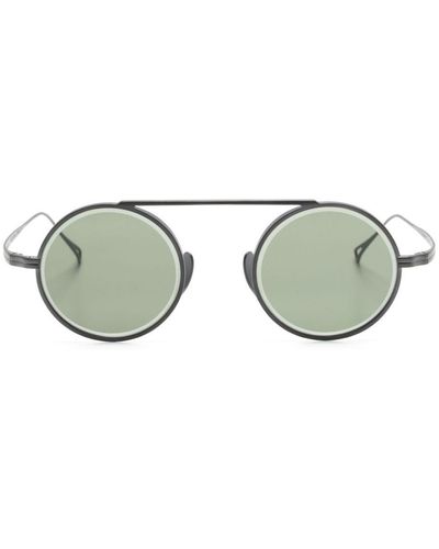 Kame Mannen Round-frame Sunglasses - Grey