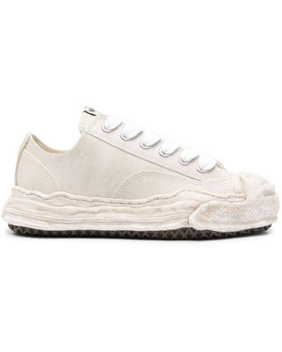 Maison Mihara Yasuhiro Hank Vintage Leather Sneakers - White