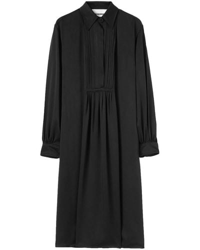 Jil Sander Long-sleeve Midi Dress - Black