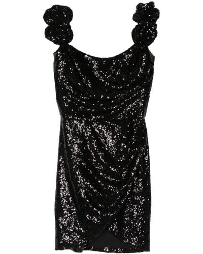 Costarellos Vespera Sequin-embellished Minidress - Black