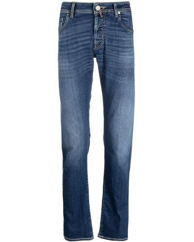 Jacob Cohen Straight-leg Faded Jeans - Blue