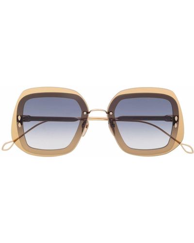 Isabel Marant Oversized Frame Sunglasses - Yellow