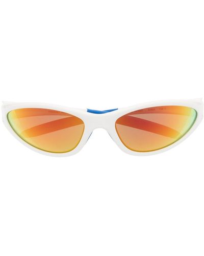 Marine Serre X Vuarnet Injected Visionizer Sunglasses - White