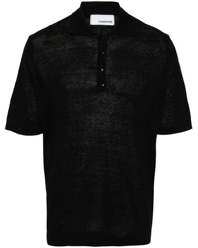 Costumein Knitted Polo Shirt - Black