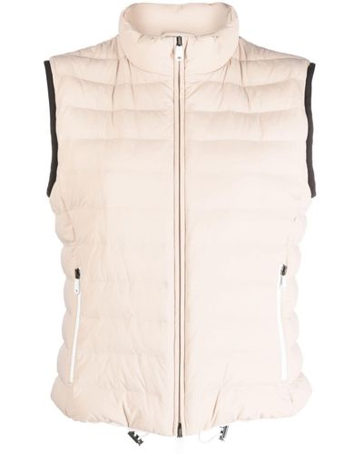 Brunello Cucinelli Zip-up Padded Gilet - Natural