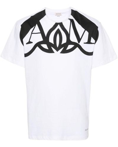 Alexander McQueen T-shirt Seal Harness - Bianco