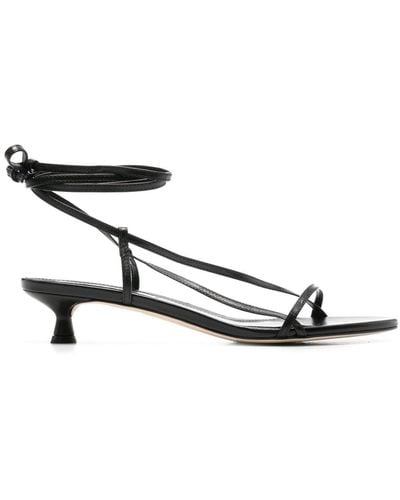 Aeyde Paige 45mm Sandals - Black