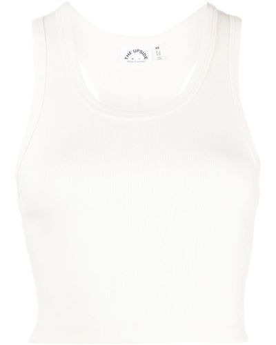 The Upside Geripptes Tanktop - Weiß