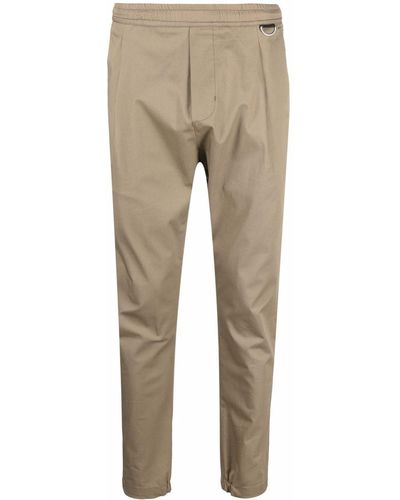 Low Brand Pantalones ajustados de talle medio - Neutro