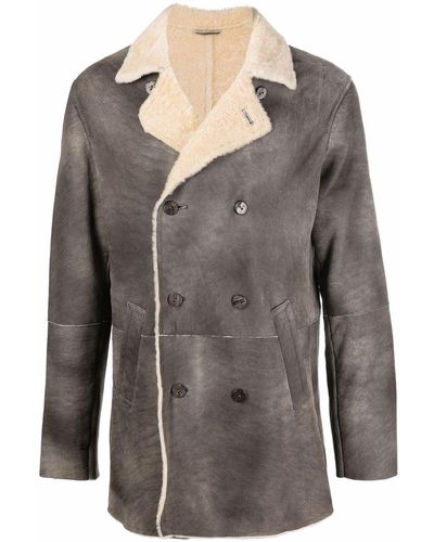 Giorgio Brato Sheepskin Shearling-lined Coat - Brown