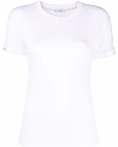 Peserico Round-neck Short-sleeved T-shirt - White
