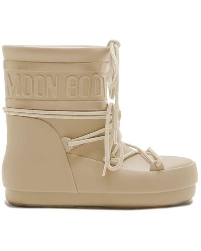 Moon Boot Low Rubber Rain Boots - Natural