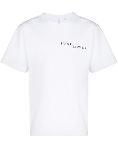 sunflower ロゴ Tシャツ - ホワイト