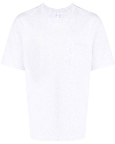 Suicoke Camiseta con detalle de bolsillo - Blanco