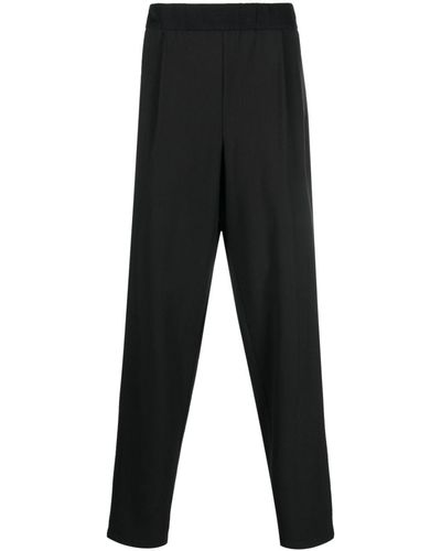 Giorgio Armani Pantalones ajustados con pinzas - Negro