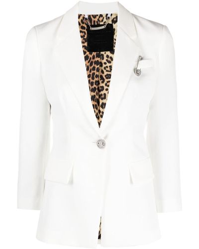 Philipp Plein Klassischer Blazer - Weiß