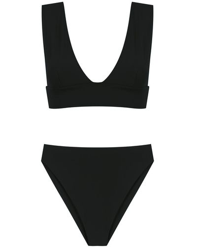 Isolda Bikini con aberturas - Negro