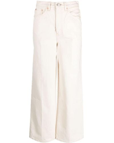 Bimba Y Lola High-rise Wide-leg Jeans - White