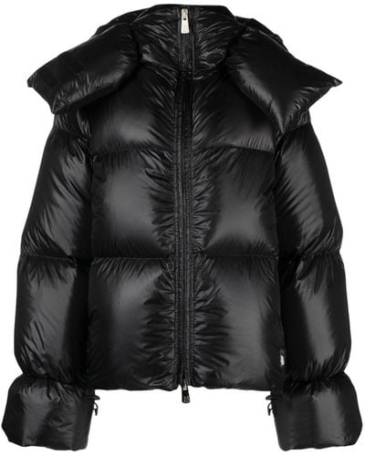 Bacon Storm Quilted Hooded Down Jacket - Black