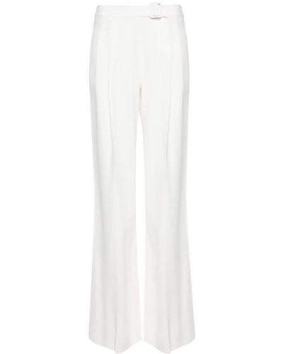 Ermanno Scervino Belted Waist Tailored Pants - White