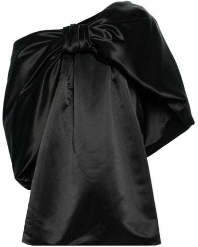 Simone Rocha Oversize-bow Satin Minidress - Black