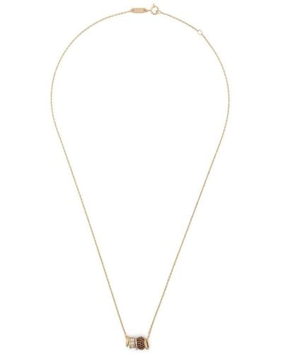 Adina Reyter 14kt Yellow Gold Bead Party Rager Diamond Necklace - White