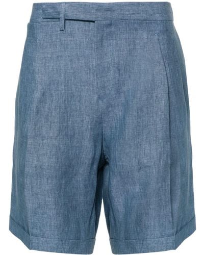 Briglia 1949 Amalfis Linen Bermuda Shorts - Blue