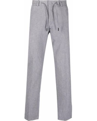 Karl Lagerfeld Straight-leg Drawstring Trousers - Grey