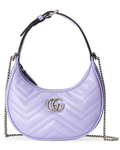 Gucci GG Marmont Mini-Tasche - Lila