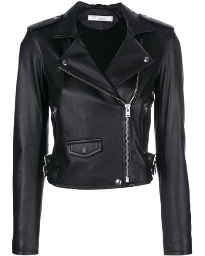 IRO Cropped Bikerjack - Zwart