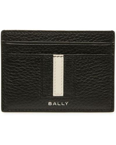 Bally Striped-edge Leather Cardholder - Black