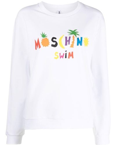 Moschino Swim ロゴプリント Tシャツ - ホワイト