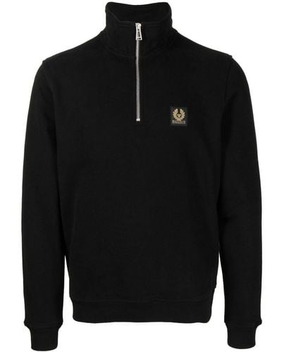 Belstaff Sweater Met Logopatch - Zwart