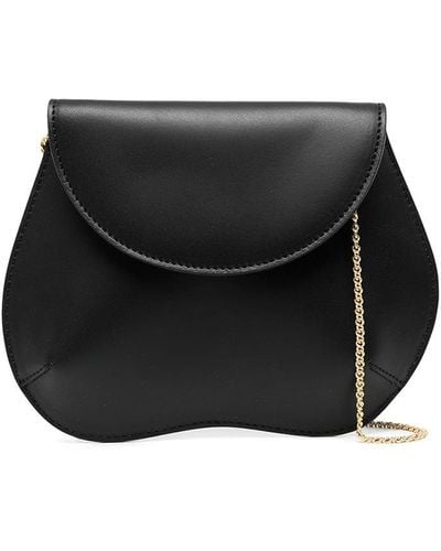 Little Liffner Pebble Mini Leather Shoulder Bag - Black